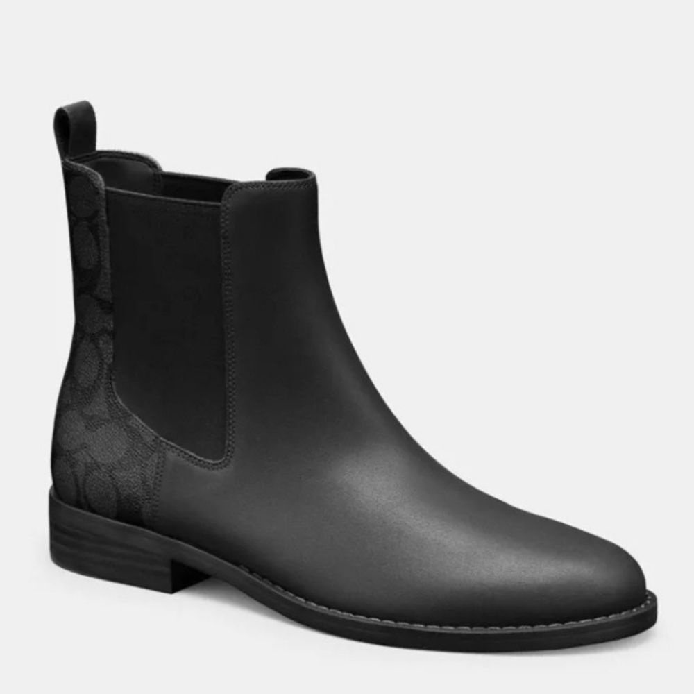 Coach Meredith Signature Canvas Booties